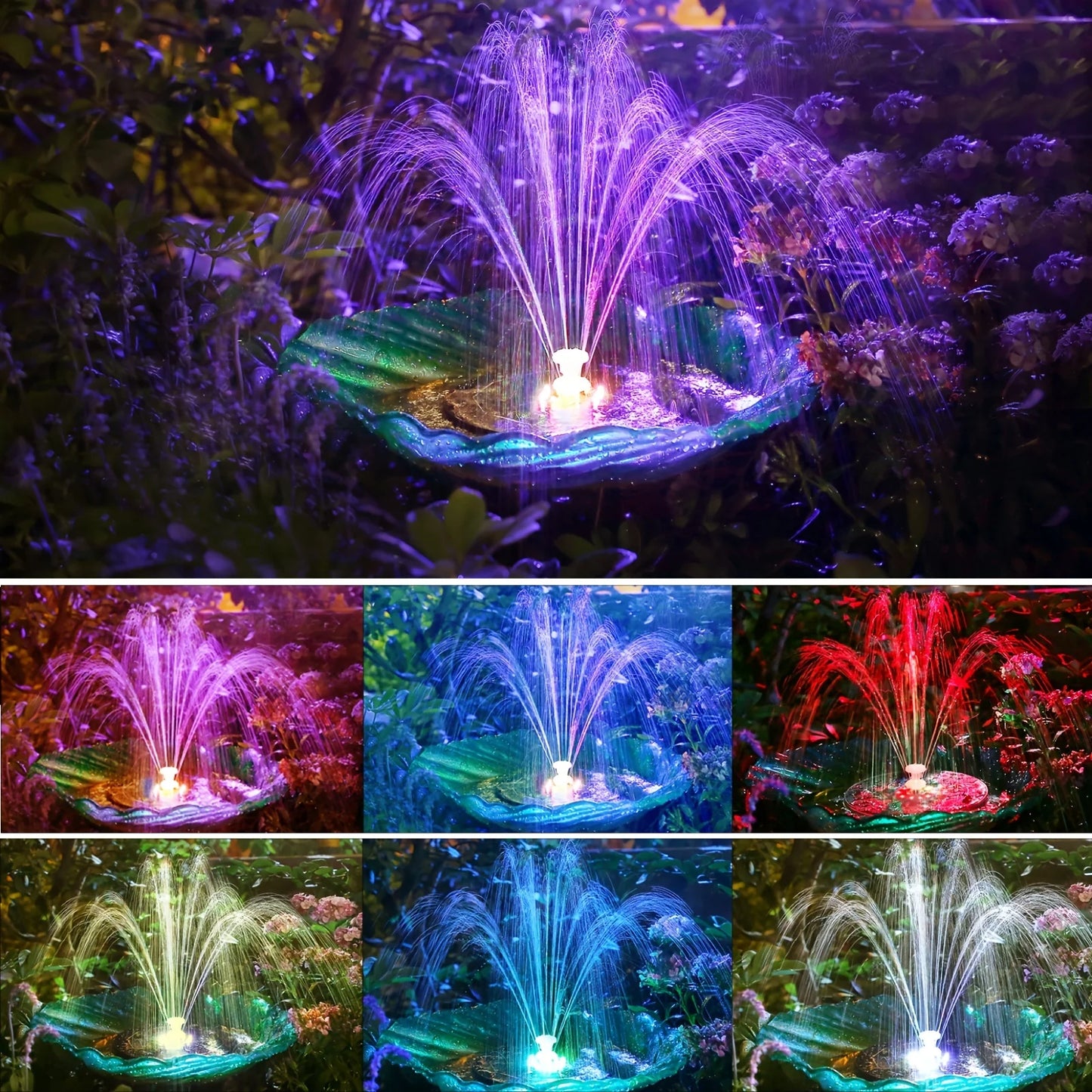 Solar LED Fountain Light